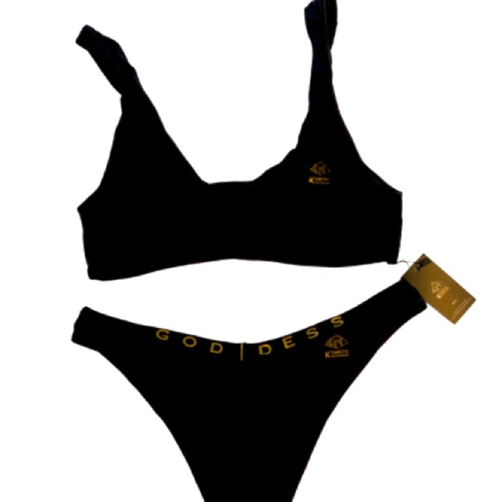 Kemetic Knowledge Goddess bikini in black